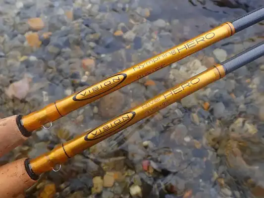 Test de equipo: Vision RIVER HERO vs. NYMPHING HERO² - Análisis de cañas de mosca: River Hero y Nymphing Hero²