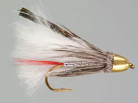 White Muddler Marabou Conehead 6