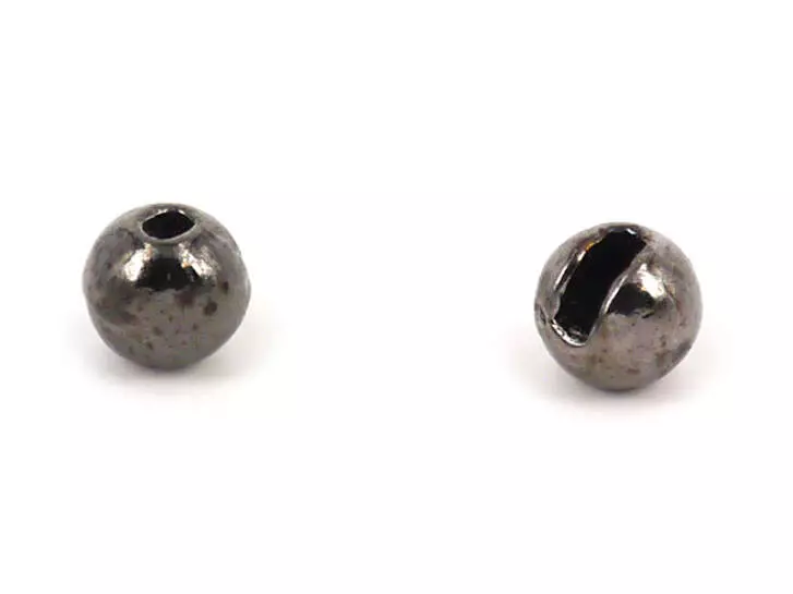Bolas tungsteno con ranura - NEGRO NÍQUEL - 10 pcas.