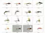 Set Baetidae (Olive - Medium Olive) - M - 16 moscas