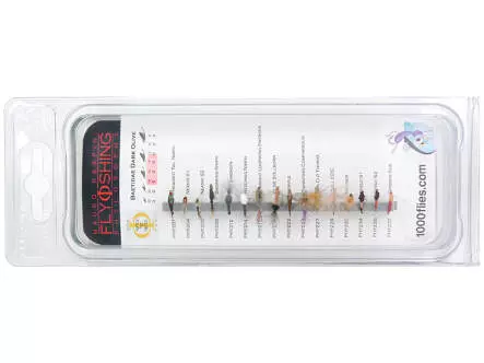 Set Baetidae (Olive - Dark Olive) - M - 16 moscas