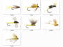 Set Ephemeridae (May Fly) - XXL - 7 moscas