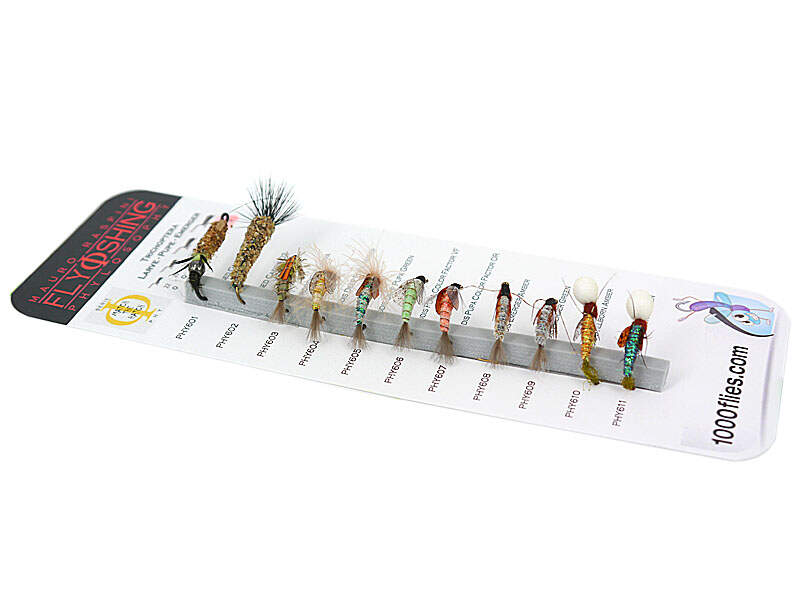 Confezione 6 Esche Micks Emerger Per Pesca A Mosca – Per Trota, Taglie Assortite, Prodotte In UK