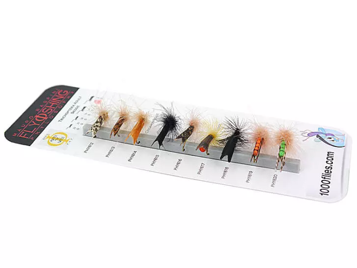 Set Trichoptera (Adult Sedge) - M - 9 moscas