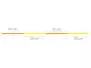 Nylon señalizador TWO TONE INDICATOR LINE - amarillo naranja - 25 m
