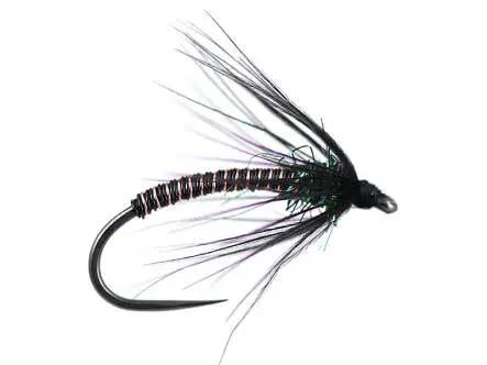 Black Metallic Soft Hackles Spider BL 12
