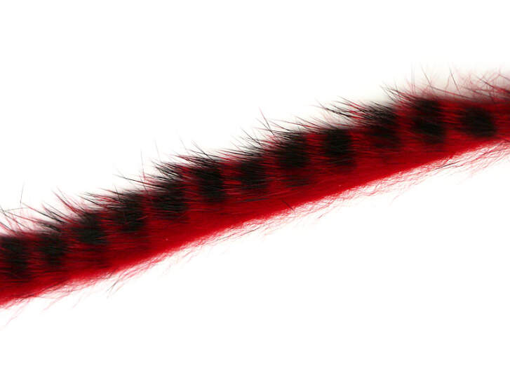 BARRED ZONKER STRIPS hotfly - 2 pc. x 35 cm - red / black barred