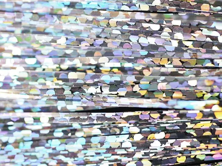 HOLOGRAPHIC FIBERS textreme - 1,6 mm - 75 pc. - holo silver