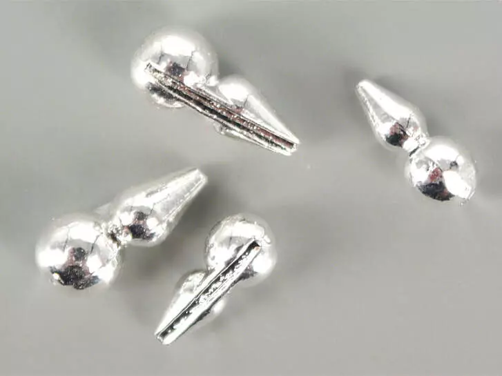 Cuerpos tungsteno más bola - PLATEADO - 10 pcas.