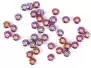 UV-RAINBOW GLASS BEADS hotfly - 2,6 mm - 100 pc. - pink...