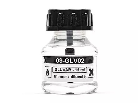 Diluyente para barniz premium GLUVAR hotfly - 15 ml