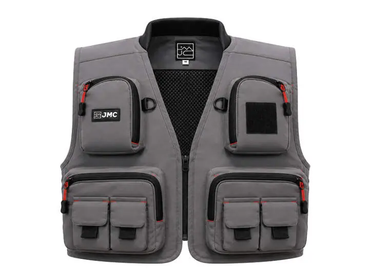 Chaleco pesca con mosca jmc DIPLOMAT V2 gris - M