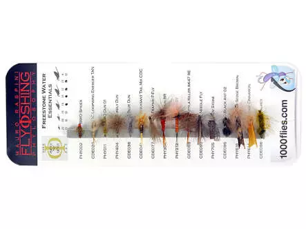 Set FREESTONE WATER ESSENTIALS by Raspini - 16 moscas