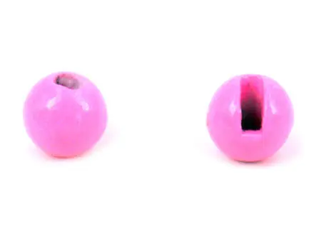Bolas tungsteno con ranura - FLUO PINK - 100 pcas.