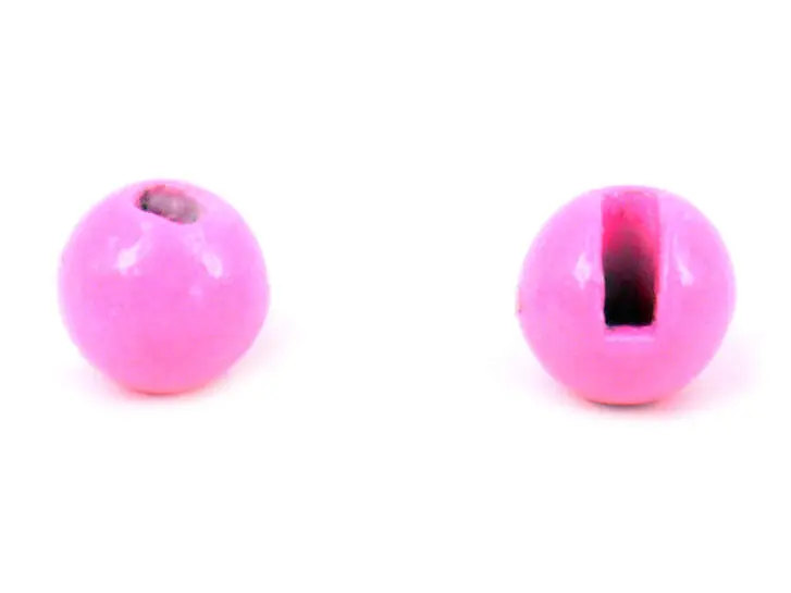 Bolas tungsteno con ranura - FLUO PINK - 10 pcas.