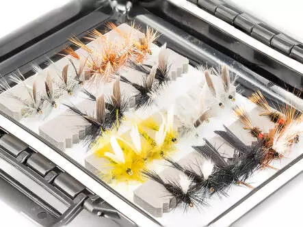 Selección moscas TRUCHA UNIVERSAL - 48 moscas con...