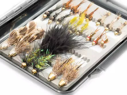 Selección moscas TRUCHA UNIVERSAL - 48 moscas con...