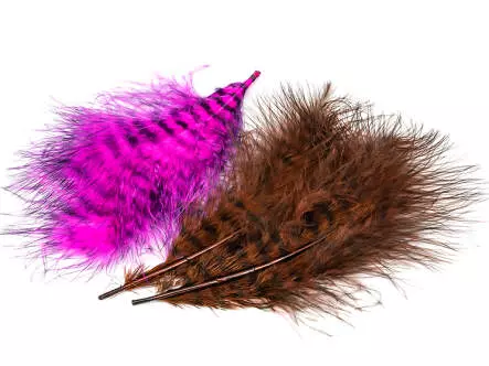 GRIZZLY MARABOU hotfly - 5 pcas. - ca. 13 cm