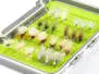 Selección moscas hotfly CDC UNIVERSAL LTD - 24 moscas BL con caja