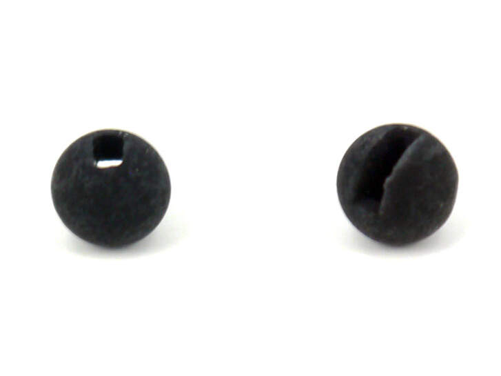 Bolas tungsteno con ranura - MATT BLACK - 10 pcas. - 4,0 mm