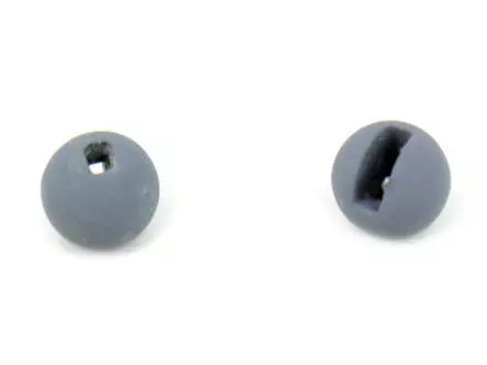 Bolas tungsteno con ranura - MATT GREY - 10 pcas.