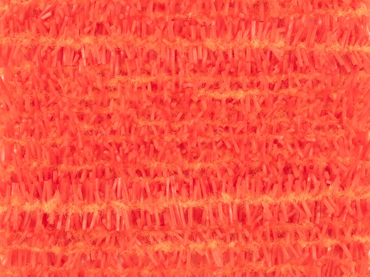 GUMMY CHENILLE textreme - 6 mm - 200 cm - fluo orange