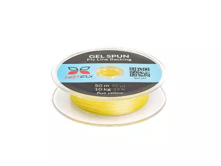 GEL SPUN BACKING hotfly - fluo yellow - 10 kg  22 lb - 50 m