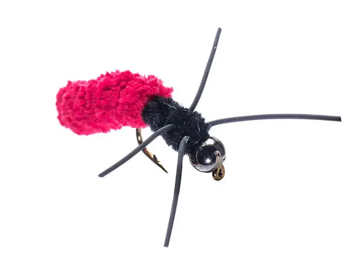 Rubber Leg Mop Fly Fluo Pink