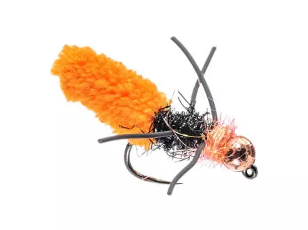 Jig Evo TG Rubber Leg Mop Fly Fluo Orange