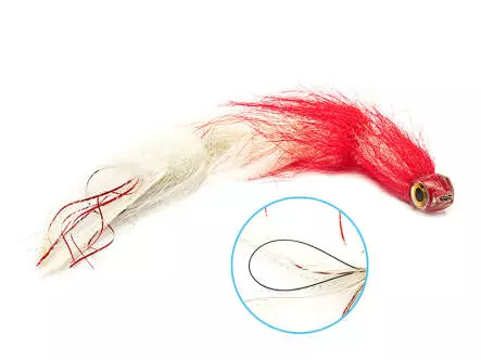 Articulated XXL Pike & Taimen Streamer 25 cm Red White