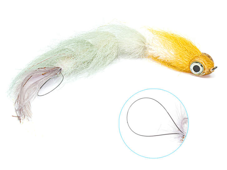 Streamer Fliegentom Zonker Violet – Leurre Pour Brochet, Huchen, Perche, Taille 2/0