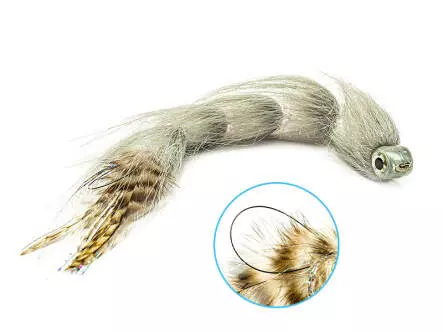 Articulated XXL Pike & Taimen Streamer 25 cm Grey
