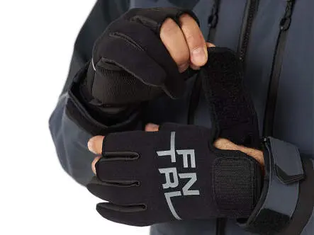Guantes de pesca de neopreno finntrail NEOSENSOR graphite - M