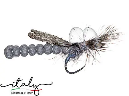Grey Sedge Spinfly - 0,60 g - 4 cm - anzuelo tam. 10