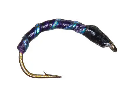 Camolera Corégono - Fluorocar. 0,18 mm - DARK PURPLE + BLUE PEARL RIB 16