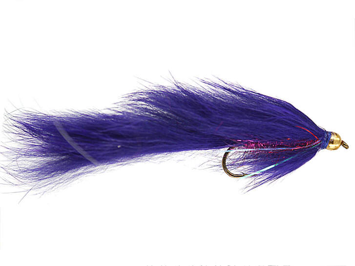Streamer Fliegentom Zonker Violet – Leurre Pour Brochet, Huchen, Perche, Taille 2/0